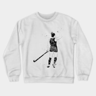 Field Hockey Player Girl Crewneck Sweatshirt